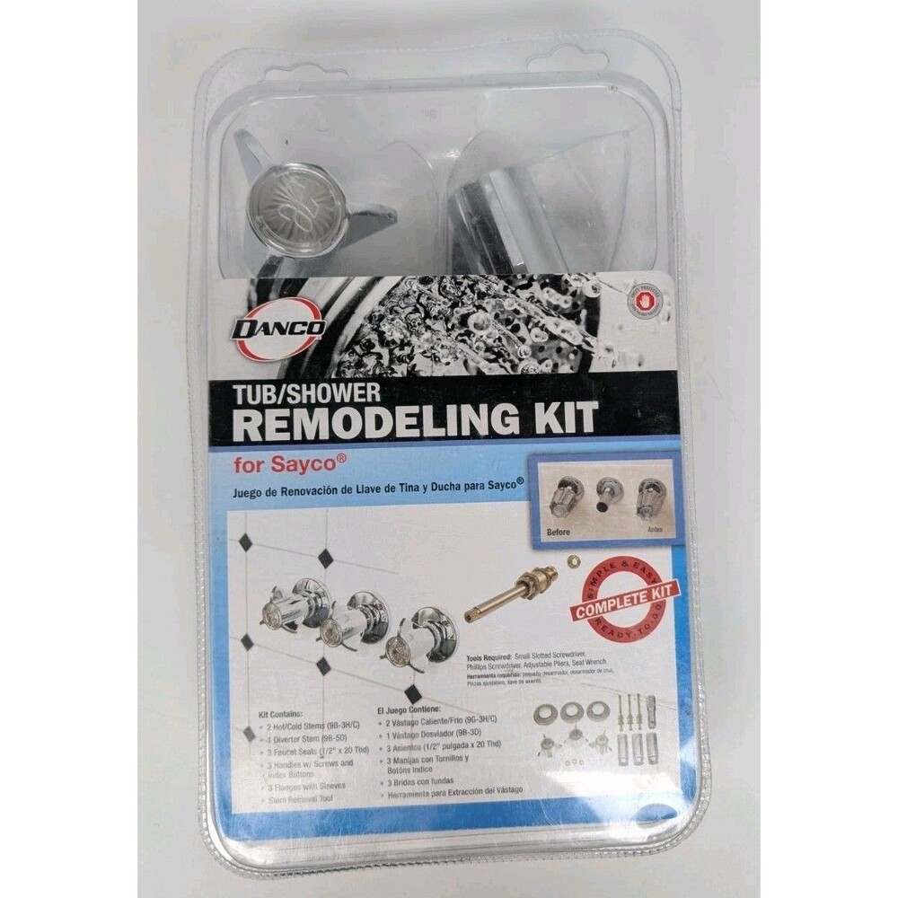 Danco 39620 Tub/Shower Remodeling Kit for Sayco Faucets With Chrome Finish New